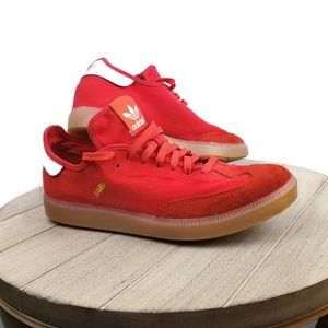 adidas samba red suede
